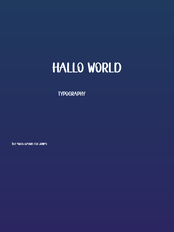 Hallo World Poster