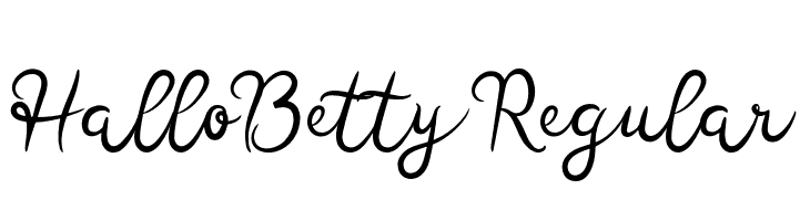 HalloBetty-Regular  لخطوط تنزيل