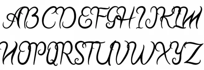 HalloBetty-Regular Font UPPERCASE