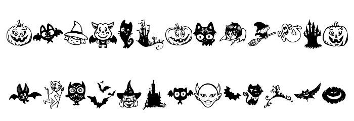 HalloCuties Font LOWERCASE