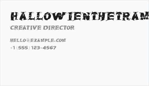 HalloWienTheTramps Business Card