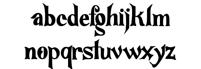 HalloWitchZ Font LOWERCASE