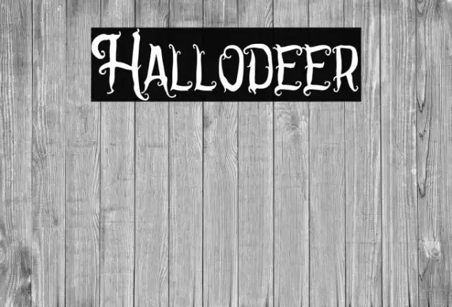 Hallodeer Font examples