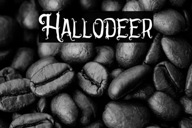 Hallodeer Font examples