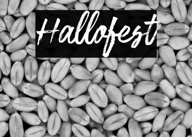 Hallofest Font examples