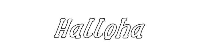 Halloha  フリーフォントのダウンロード