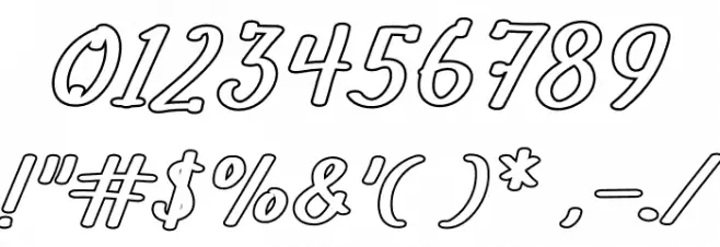 Halloha Font OTHER CHARS