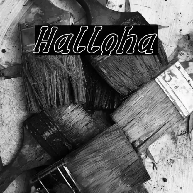 Halloha Font examples