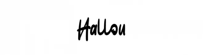 Hallou  font caratteri gratis