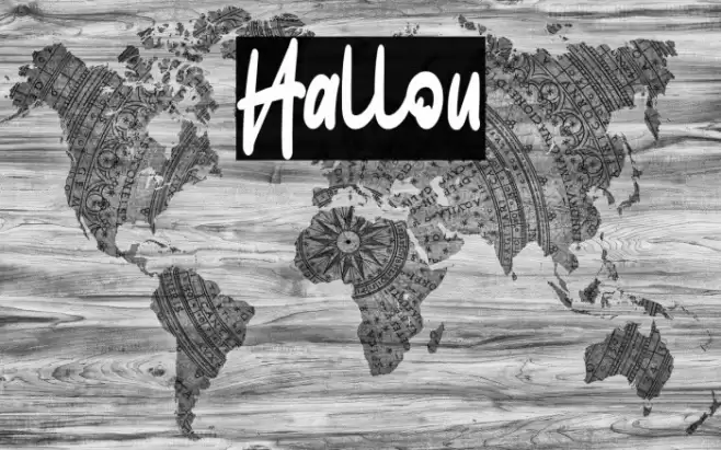 Hallou Font examples