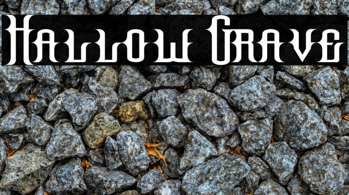 Hallow Grave Font examples