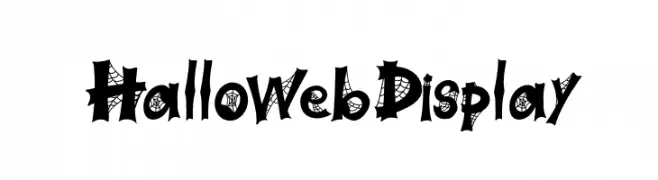 Halloweb Display  नि: शुल्क फ़ॉन्ट्स डाउनलोड