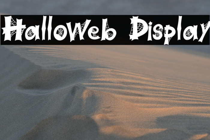 Halloweb Display Example 3