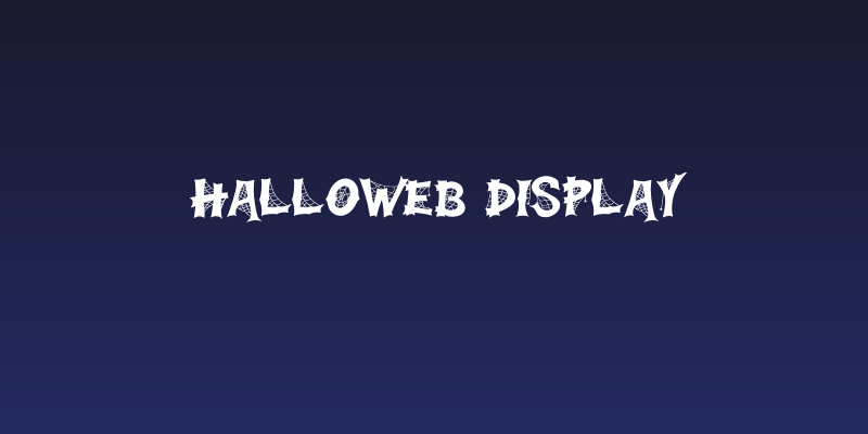 Halloweb Display Social Header