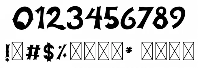 HallowebRegular Font OTHER CHARS