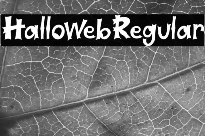 HallowebRegular Font examples