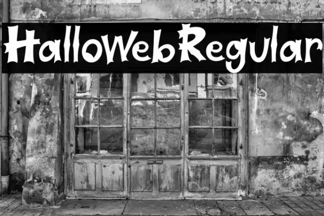 HallowebRegular Font examples