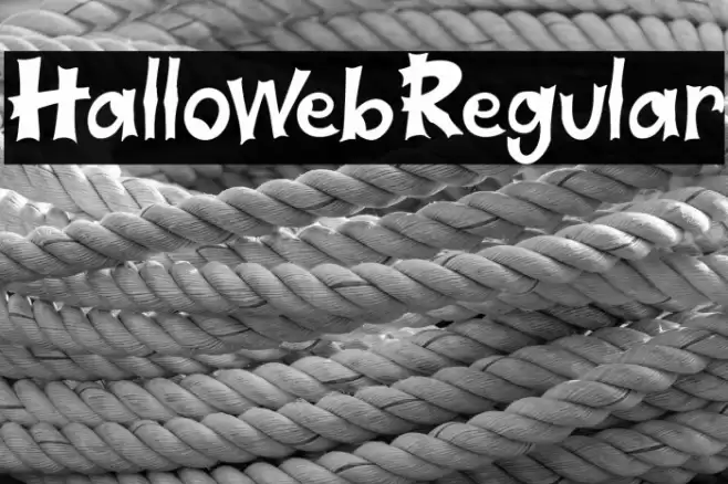 HallowebRegular Font examples