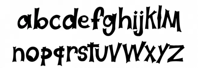 HallowebRegular Font LOWERCASE