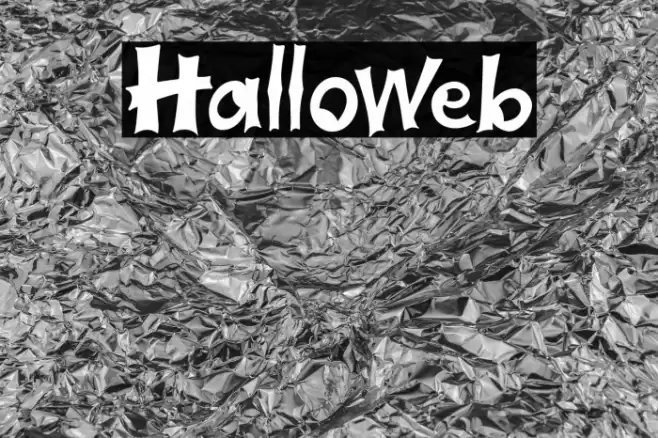 Halloweb Font examples