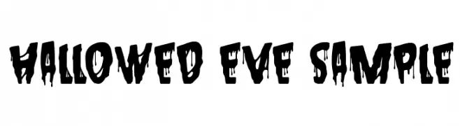 Hallowed Eve Sample  Frei Schriftart Herunterladen