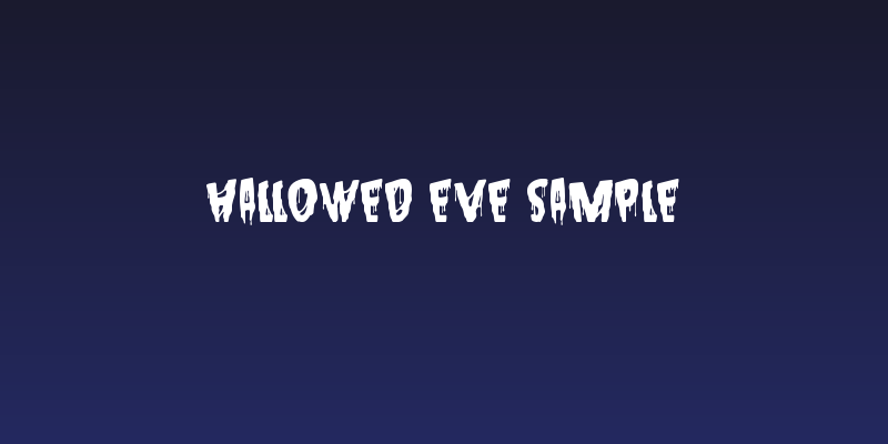 Hallowed Eve Sample Social Header