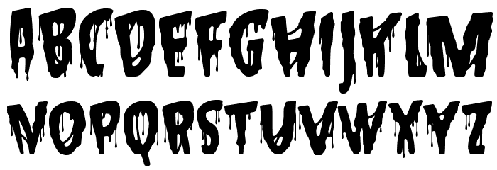 Hallowed Eve Sample Font LOWERCASE