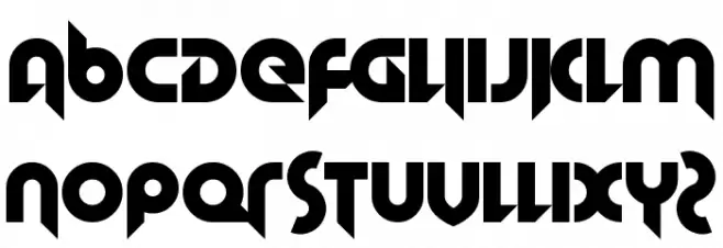 Hallowed Grad Schriftart Groß