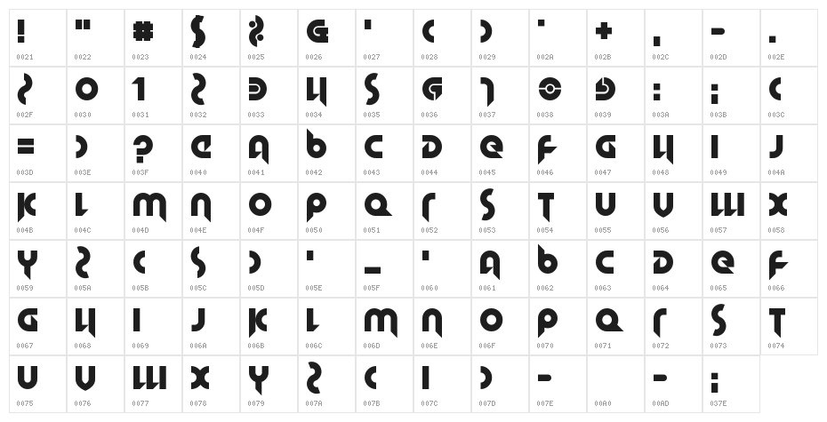 Hallowed Grad Character Map