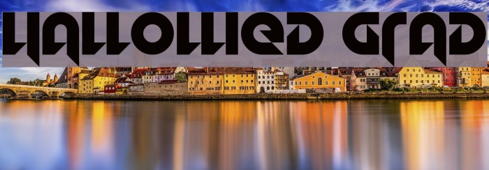 Hallowed Grad Font examples