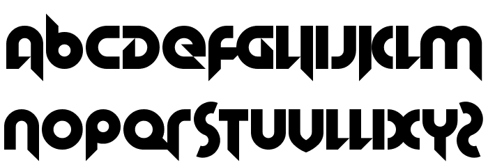 Hallowed Grad Font LOWERCASE