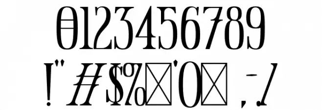 HallowedGroundsRegular Font OTHER CHARS