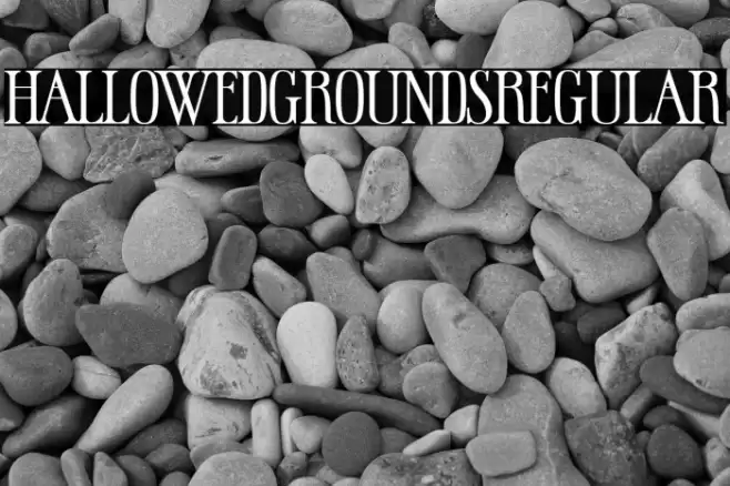 HallowedGroundsRegular Font examples