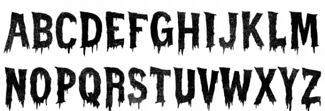 Halloweek Font Litere mari