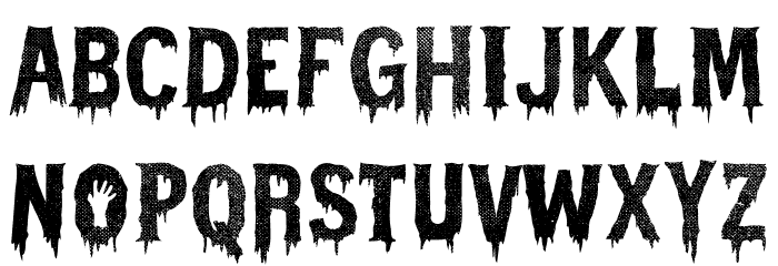 Halloweek Font LOWERCASE