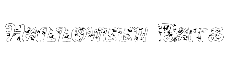 Halloween Bats Font