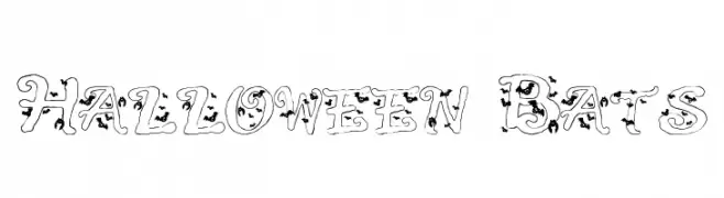Halloween Bats  Fuentes Gratis Descargar