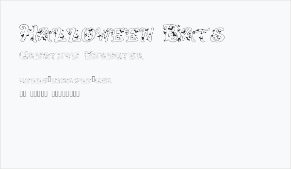 Halloween Bats Business Card