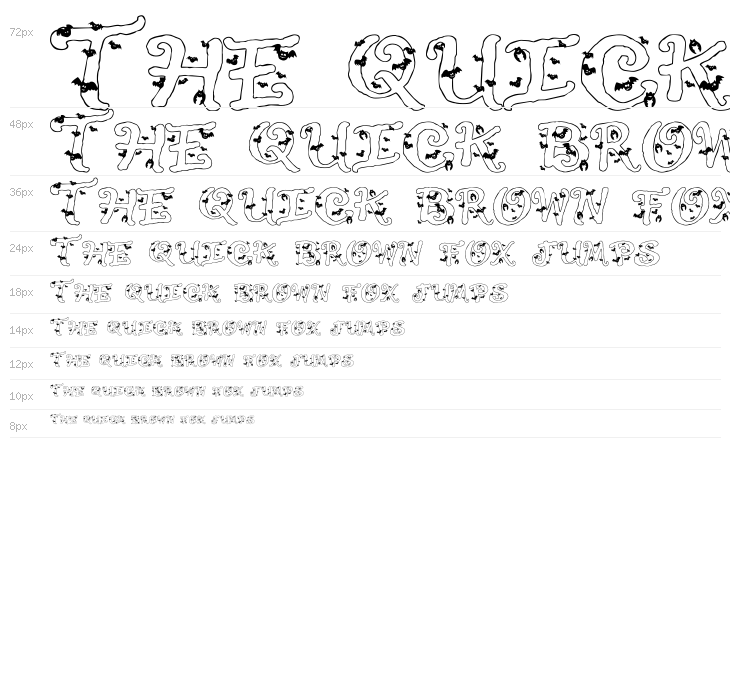 Halloween Bats Waterfall