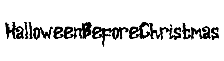 Halloween Before Christmas  Free Fonts Download