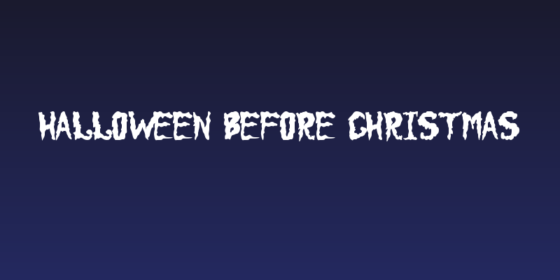 Halloween Before Christmas Social Header