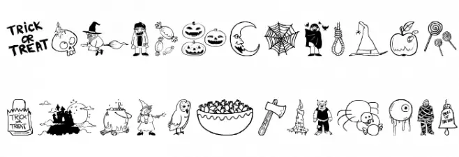 Halloween Bell फ़ॉन्ट अपरकेस