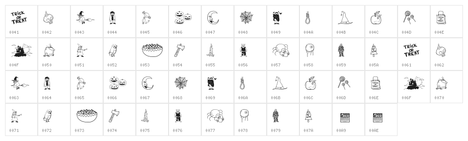 Halloween Bell_PersonalUseOnly Character Map