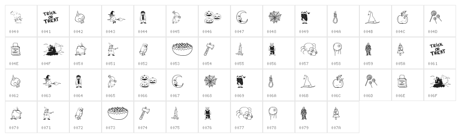 Halloween Bell Character Map