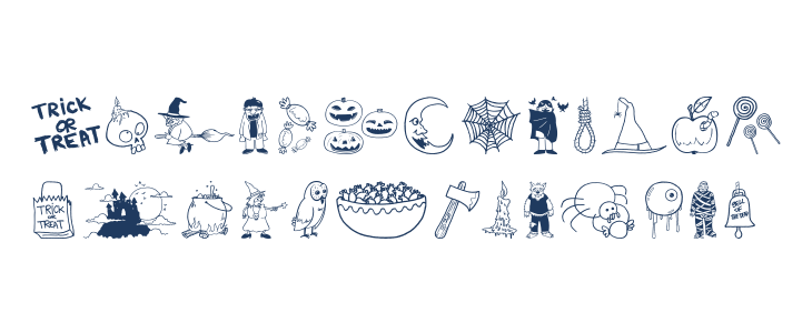 Halloween Bell Lowercase