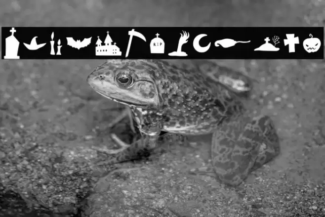 Halloween Clipart 字体 examples