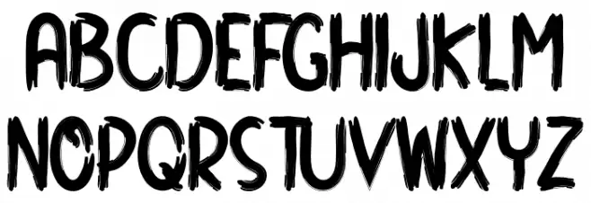 Halloween Day Schriftart Groß