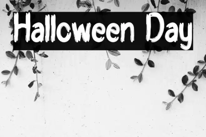 Halloween Day Font examples