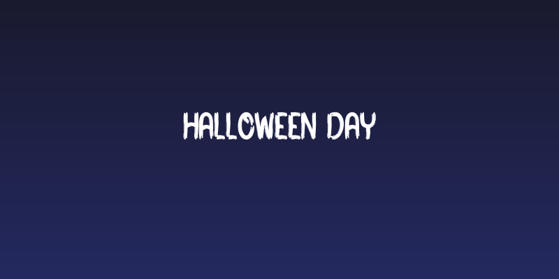 Halloween Day Social Header