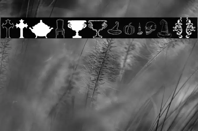 Halloween Dreams Doodles Font examples